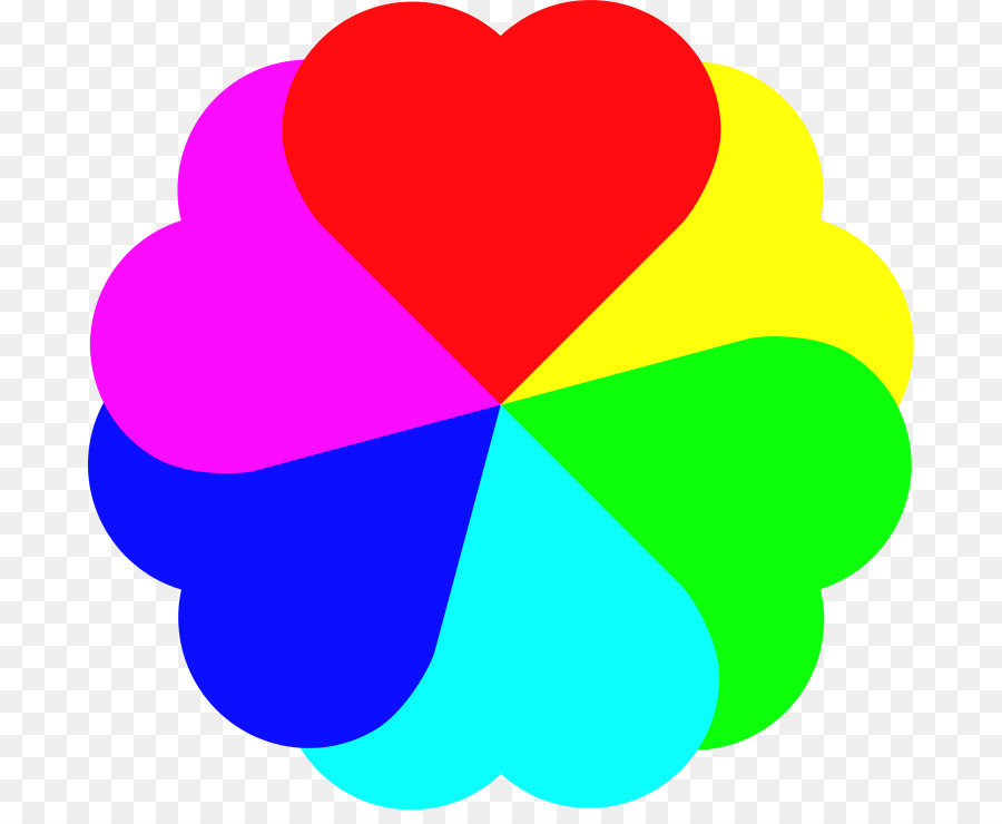 Rainbow Color Heart Clip art - rainbow png download - 742*727 - Free Transparent Rainbow png Download.