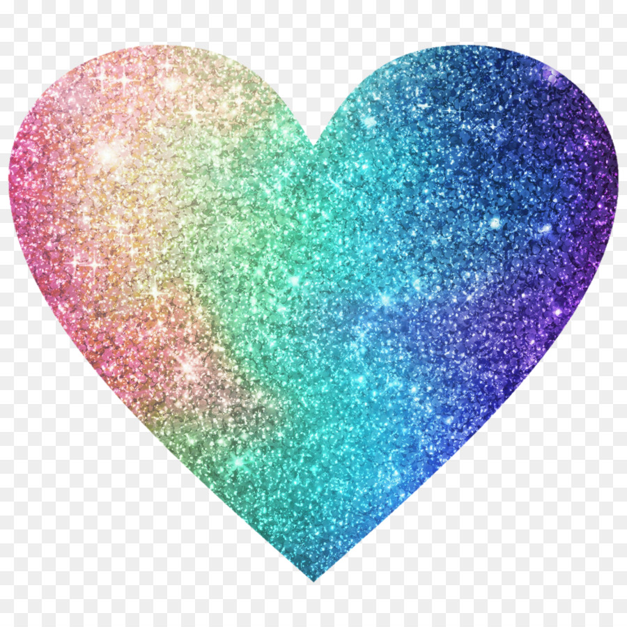 Image Heart Rainbow Glitter Color - heart glitter png download - 1024*1024 - Free Transparent Heart png Download.