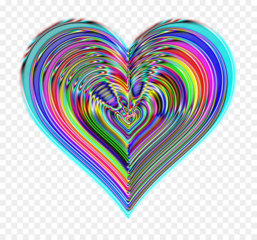 Color Heart Clip art - rainbow png download - 1920*1778 - Free Transparent  png Download.