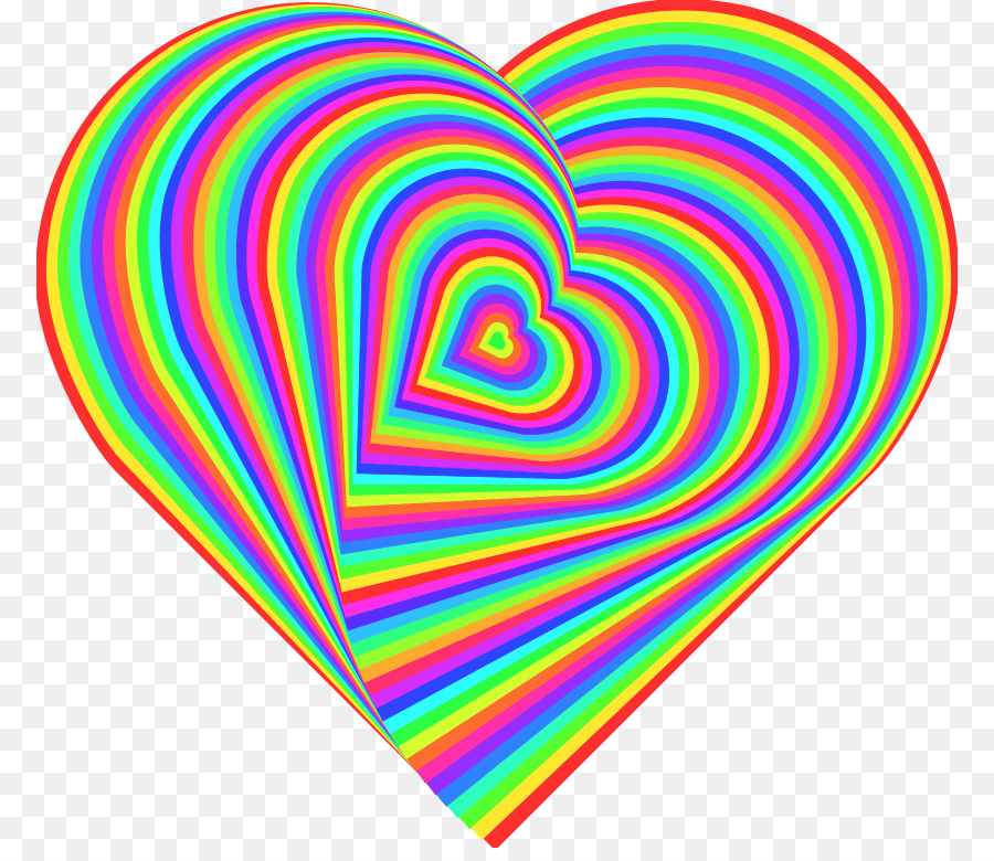 Heart Color Desktop Wallpaper Clip art - rainbow hearts png download - 834*768 - Free Transparent  png Download.
