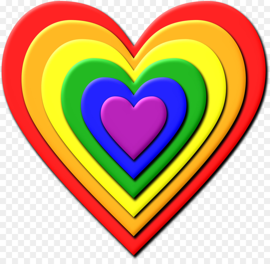 Rainbow Heart Clip art - rainbows png download - 2360*2274 - Free Transparent  png Download.