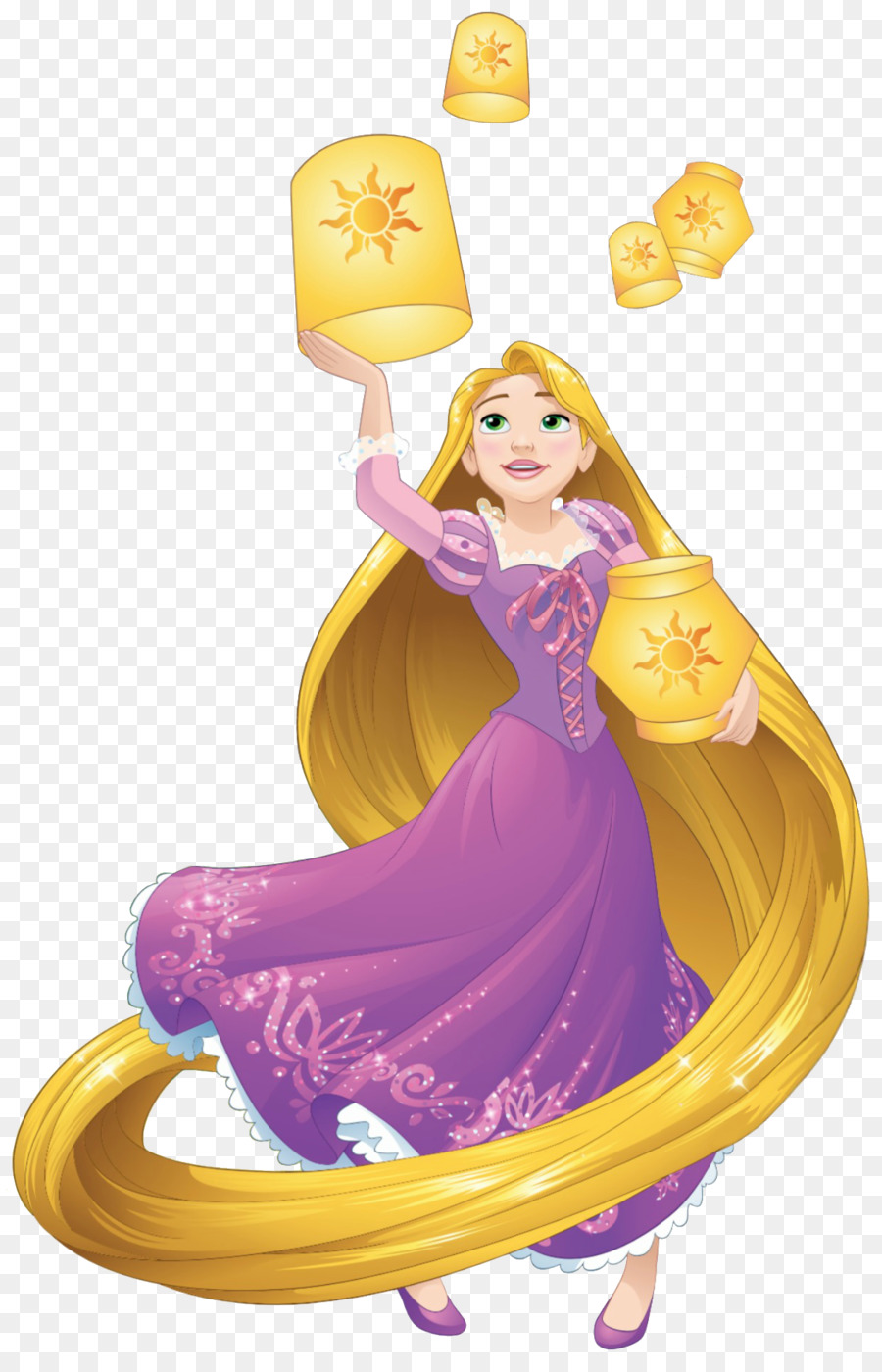 Rapunzel Wall decal The Walt Disney Company Sticker - Rapunzel With Lanterns Png png download - 1225*1889 - Free Transparent Rapunzel png Download.