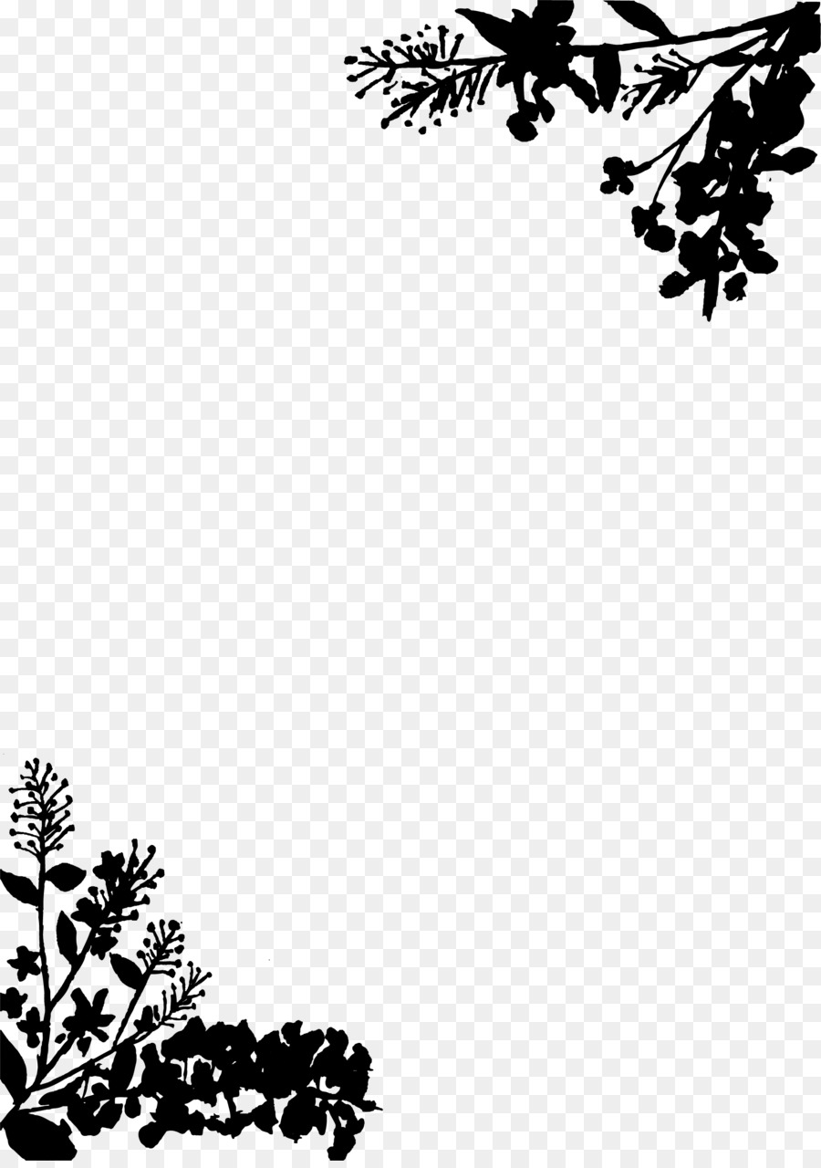 Black & White - M Clip art Visual arts Flower Illustration -  png download - 2120*2996 - Free Transparent Black  White  M png Download.