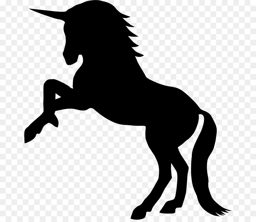 Horse Rearing Unicorn Silhouette Clip art - horse png download - 730*772 - Free Transparent Horse png Download.