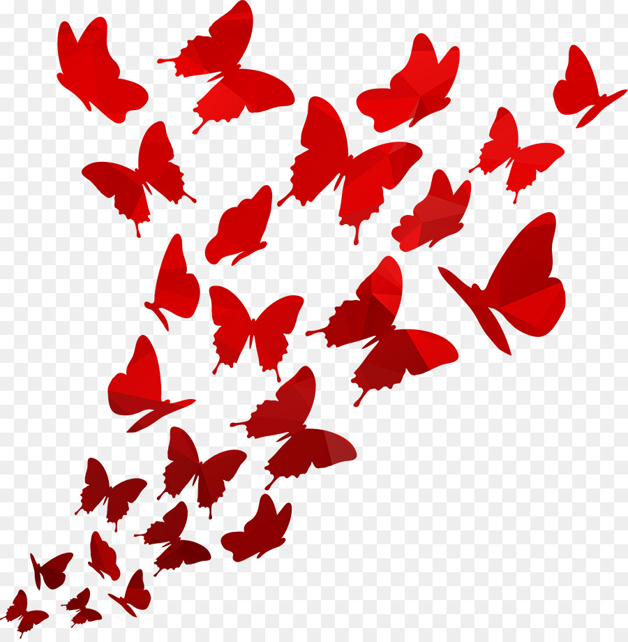 Butterfly Polygon - red butterfly png download - 900*915 - Free Transparent Butterfly png Download.