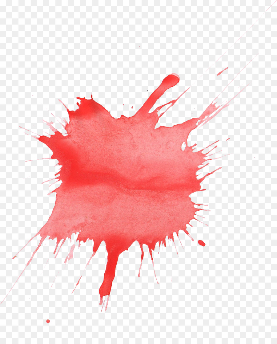 Red Watercolor painting - splatter png download - 1586*1971 - Free Transparent Red png Download.
