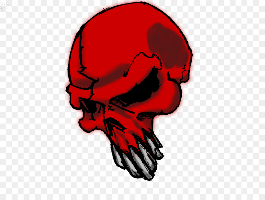 Red Skull Bone Clip art - skulls png download - 1024*768 - Free Transparent  png Download.