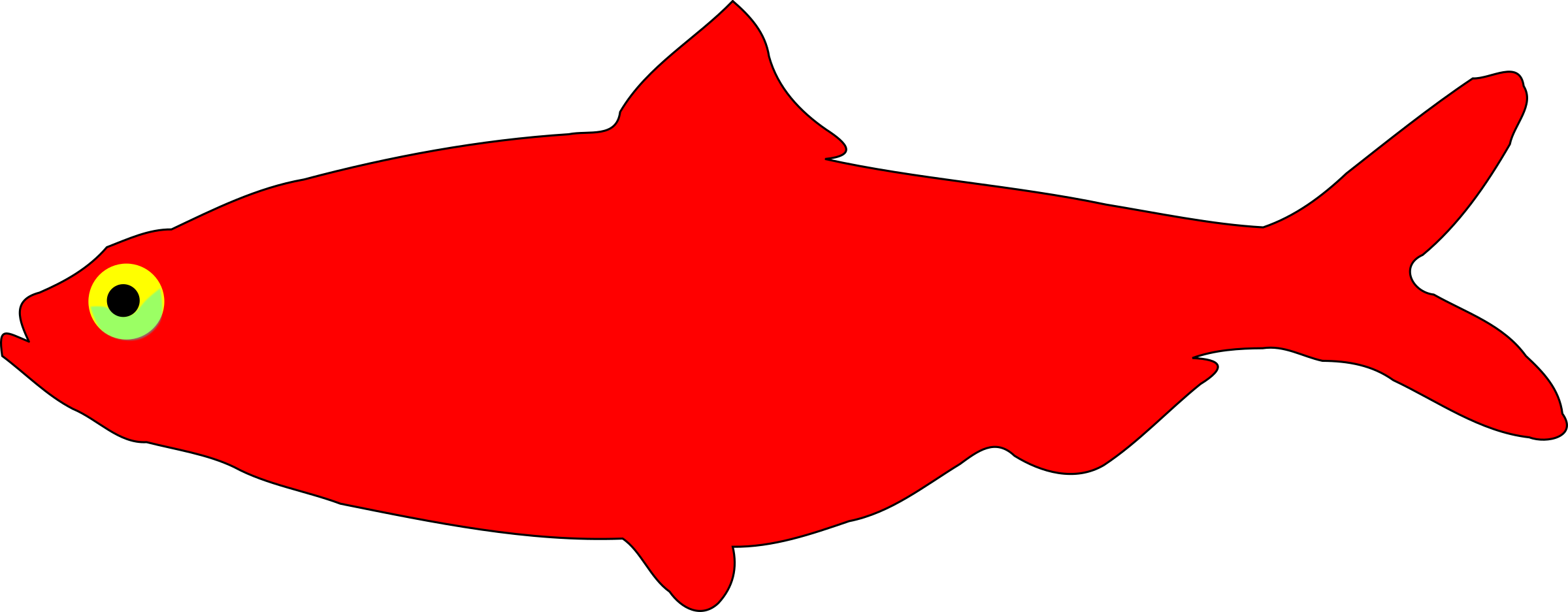 Red flag Clip art - red fish png download - 2400*937 - Free Transparent ...