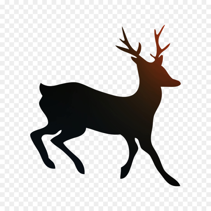 Reindeer Elk Antler Clip art Silhouette -  png download - 1400*1400 - Free Transparent Reindeer png Download.