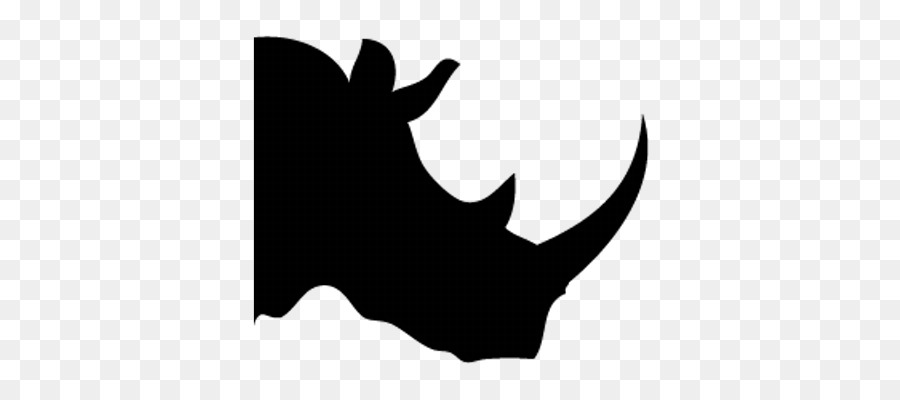 Rhinoceros Silhouette Drawing Clip art - Silhouette png download - 400*400 - Free Transparent Rhinoceros png Download.