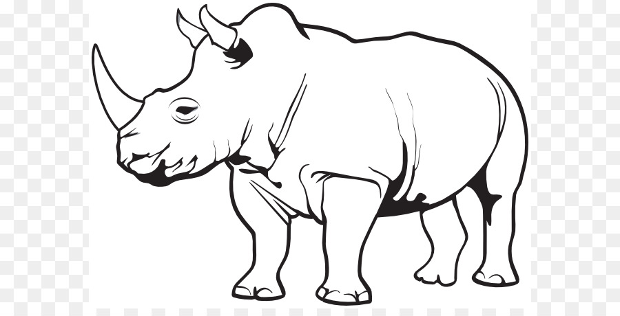 Rhinoceros Horn Clip art - Rhino Animal Cliparts png download - 642*449 - Free Transparent Rhinoceros png Download.