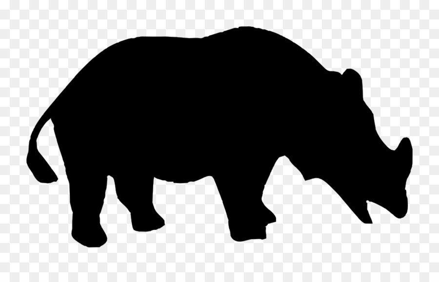 Black rhinoceros Rhino! Rhino! Clip art - Silhouette png download - 1000*625 - Free Transparent Rhinoceros png Download.