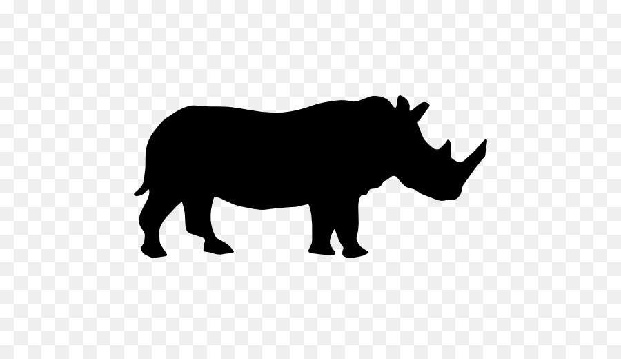 Rhinoceros Silhouette Clip art - Silhouette png download - 512*512 - Free Transparent Rhinoceros png Download.