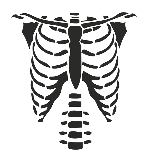 Rib Cage Template For Shirt