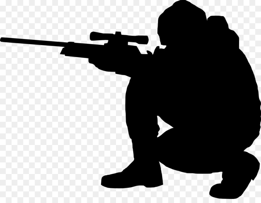 United States Army Sniper School Silhouette Clip art - silhouettes png ...