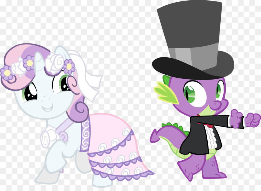 Rarity Rainbow Dash Princess Cadance Pony Spike - Just Married png download - 900*649 - Free Transparent  png Download.