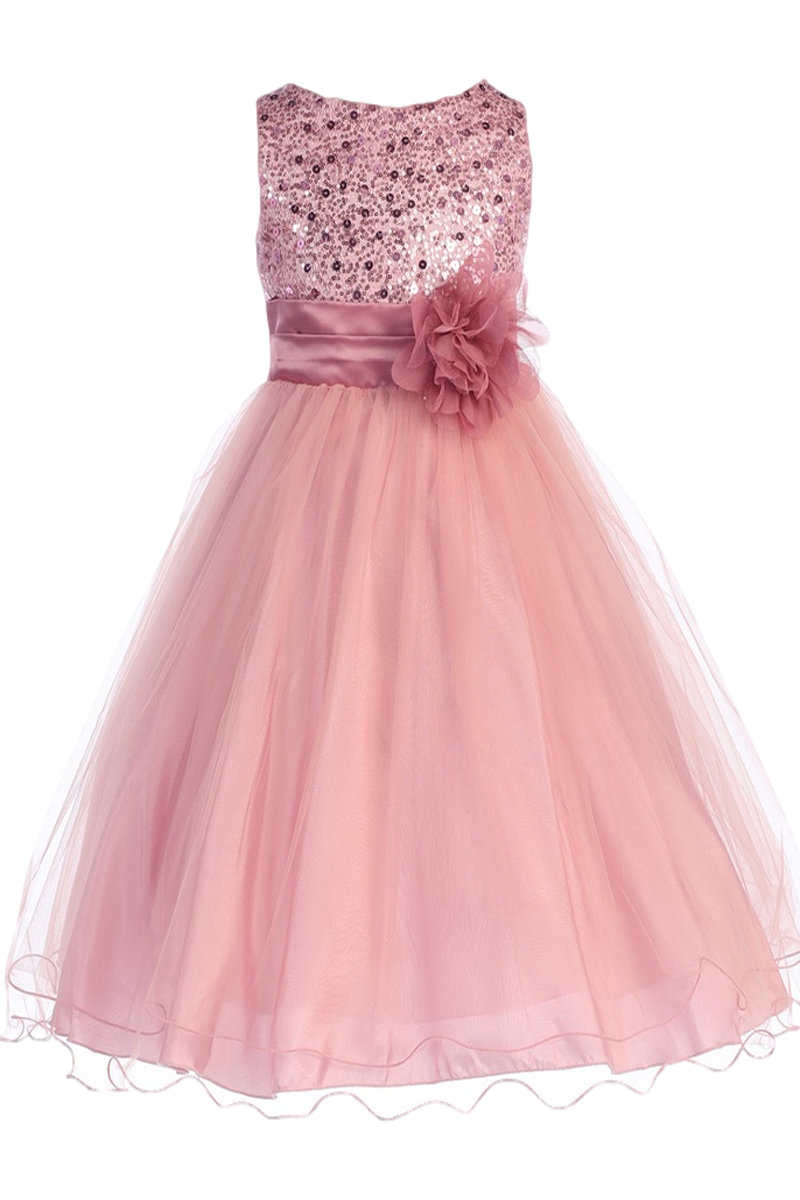 Flower girl Party dress Clothing Sequin - summer dress png pink png ...