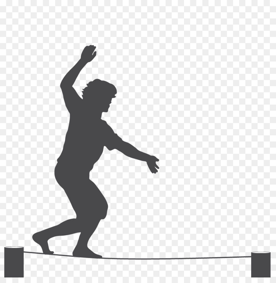 Silhouette Tightrope walking Circus - Silhouette png download - 967*969 - Free Transparent Silhouette png Download.