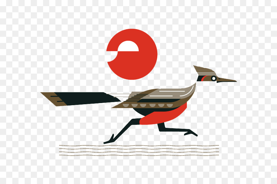 Bird Wile E. Coyote and the Road Runner Illustration - Crane pattern material png download - 800*600 - Free Transparent Bird png Download.