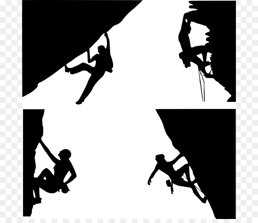 rock climbing wall clipart black and white