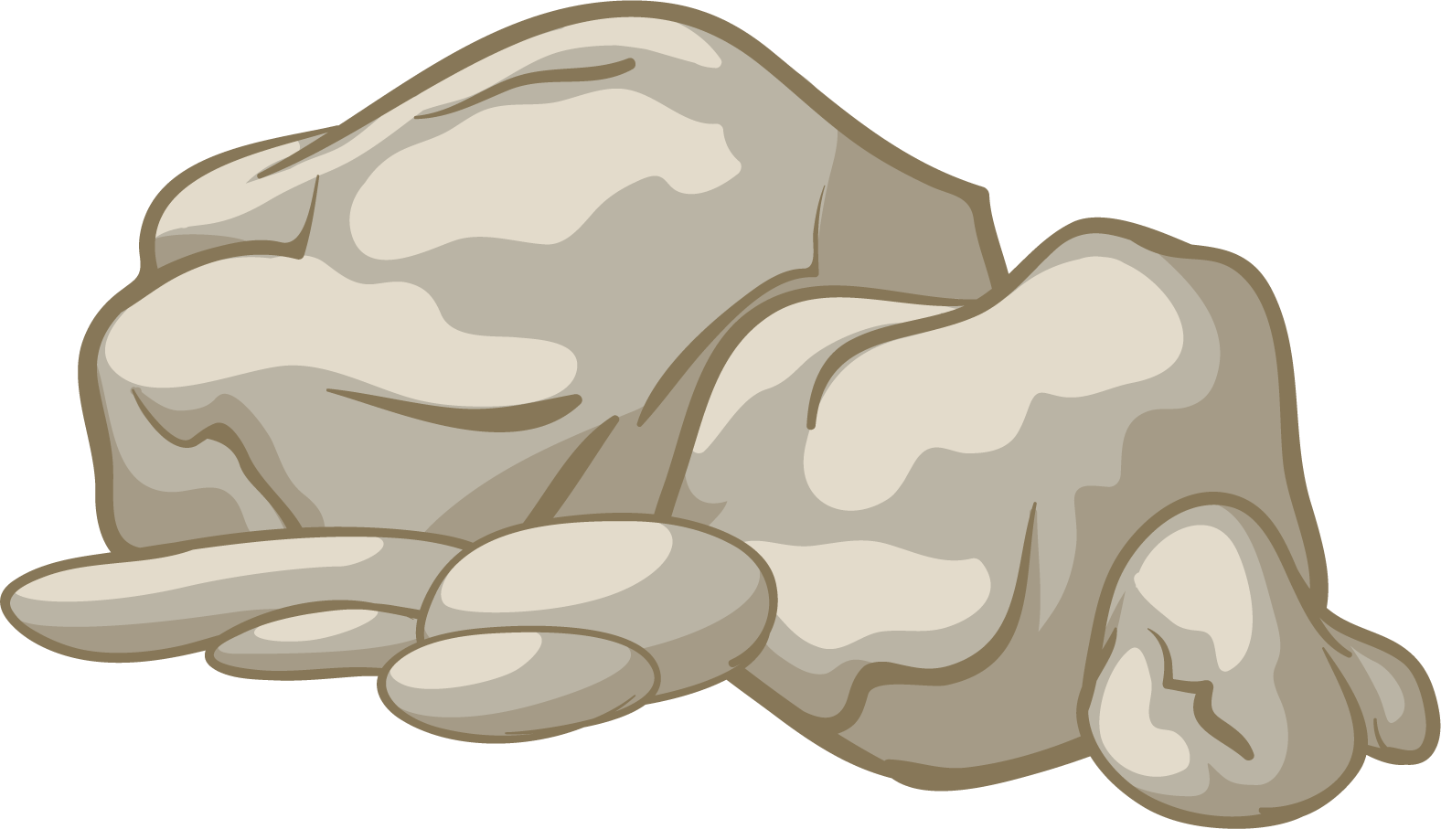 Rock Cartoon Clip Art Stones And Rocks Png Download 1576907 Free