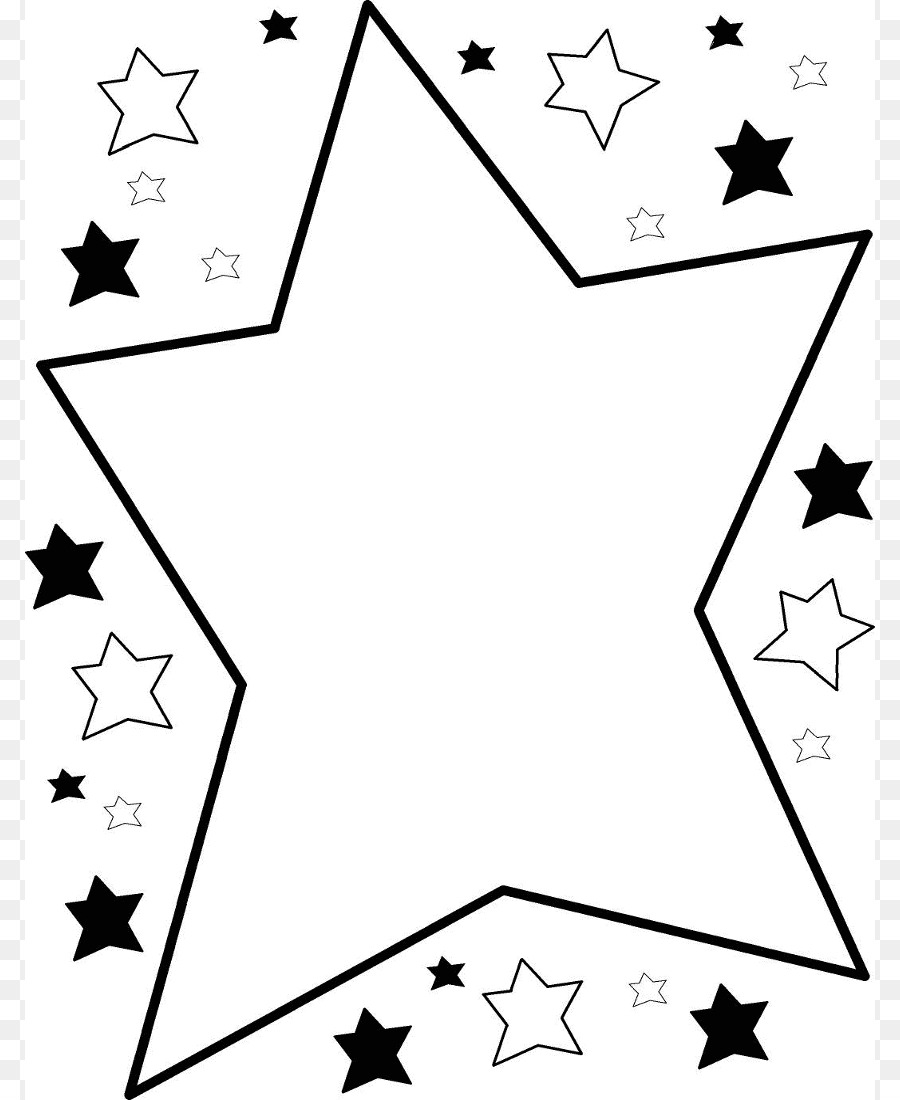 Star Black and white Clip art - Boarder Art png download - 850*1100 - Free Transparent Star png Download.