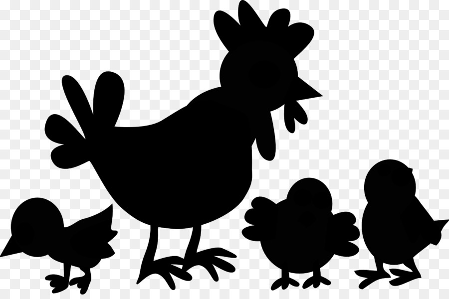 Rooster Black & White - M Clip art Fauna Silhouette -  png download - 1280*841 - Free Transparent Rooster png Download.