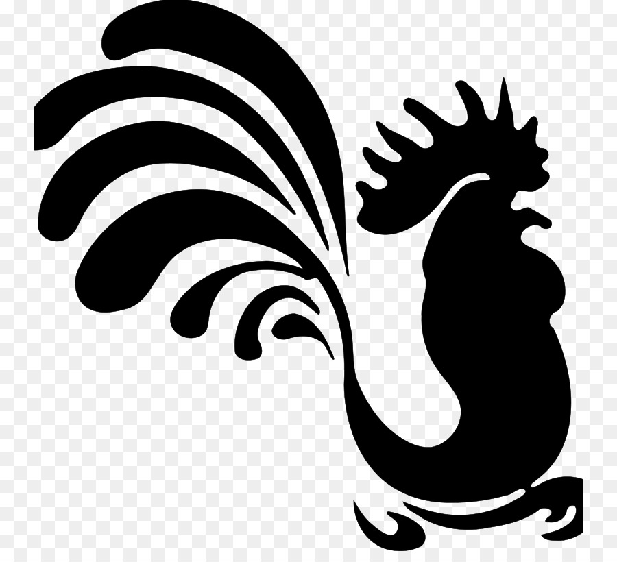 Cochin chicken Rooster Silhouette Clip art - Silhouette png download - 800*804 - Free Transparent Cochin Chicken png Download.