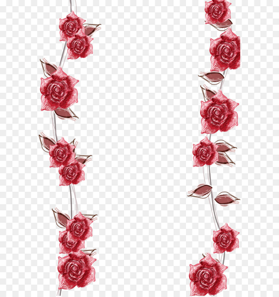 Pink roses border background png download - 2720*4000 - Free Transparent Garden Roses png Download.
