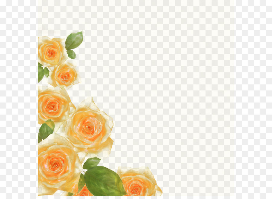 Rose watercolor floral border albums png download - 4200*4200 - Free Transparent Flower png Download.