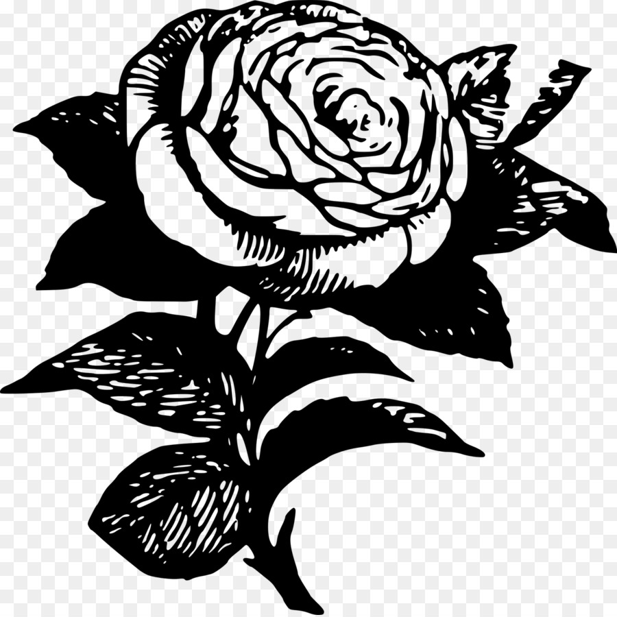 Black rose Drawing Clip art - rose  tattoo png download - 1280*1276 - Free Transparent Rose png Download.