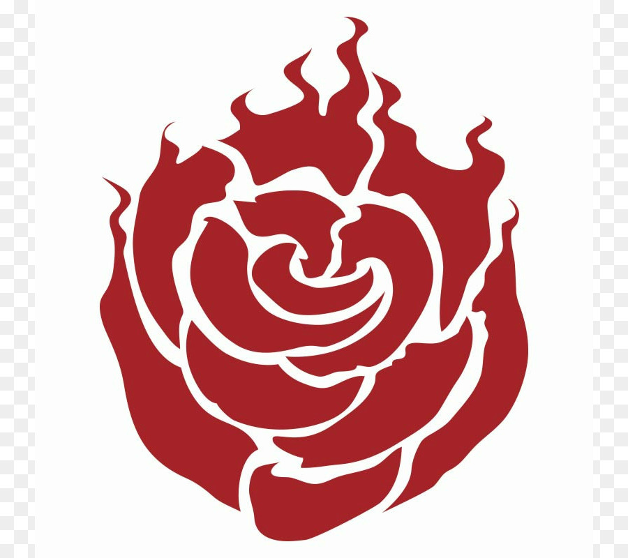 Weiss Schnee Emblem Decal Rooster Teeth Symbol - Rose Silhouette png download - 800*800 - Free Transparent  png Download.
