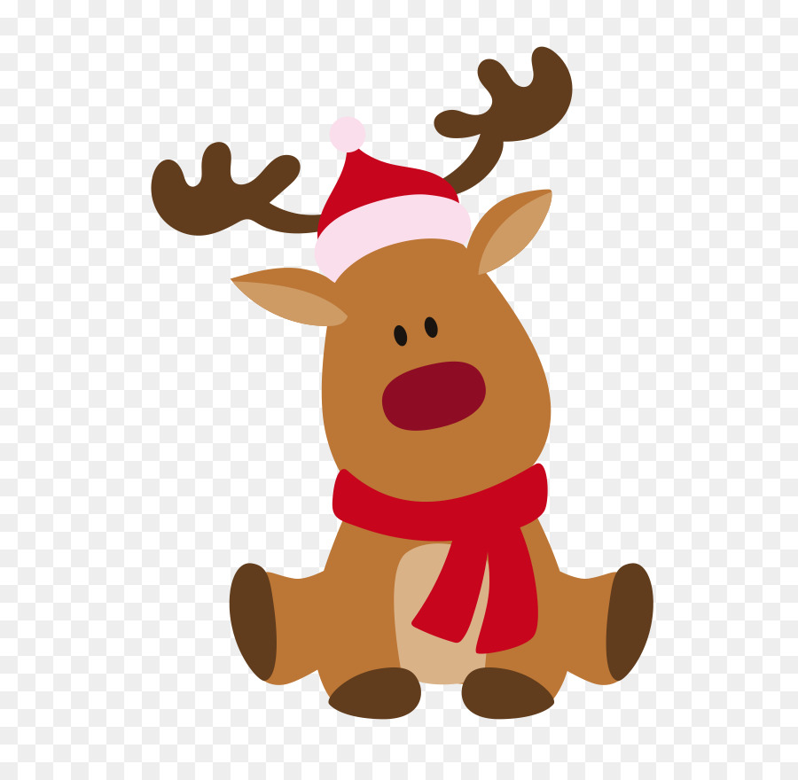 Santa Claus Rudolph Reindeer Clip Art Scalable Vector Graphics Jiffy ...