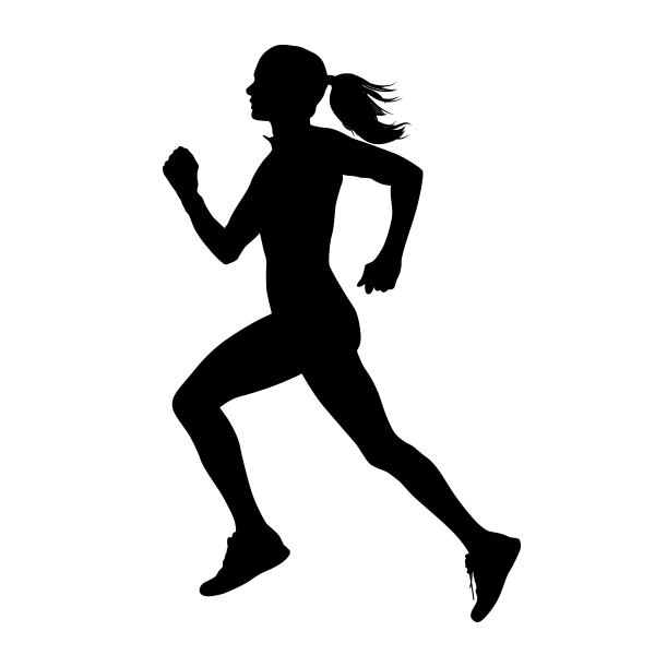 Sport Running Silhouette - ideal vector png download - 600*600 - Free ...