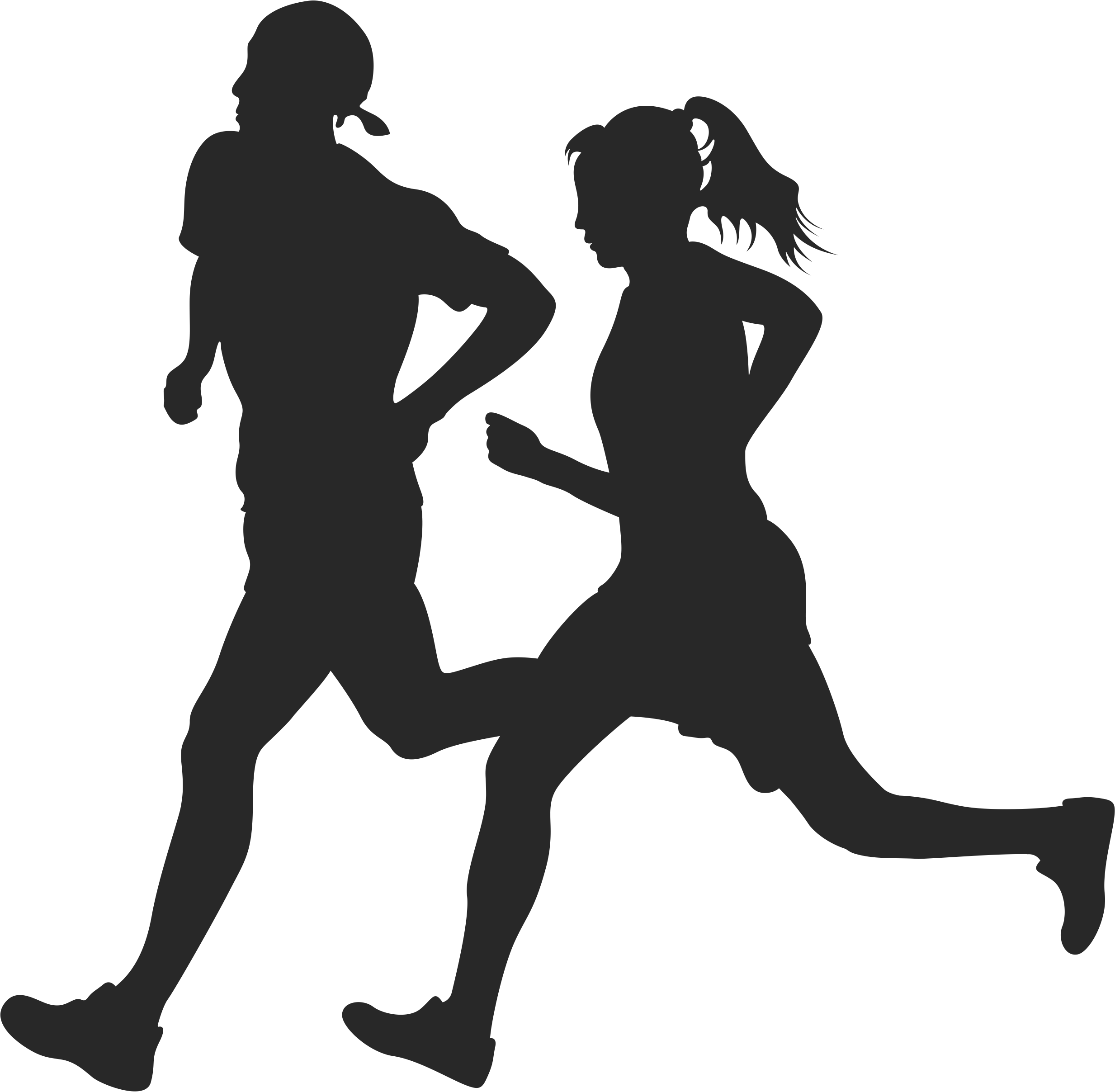 Running Jogging Silhouette Clip Art Download People Silhouette Png ...
