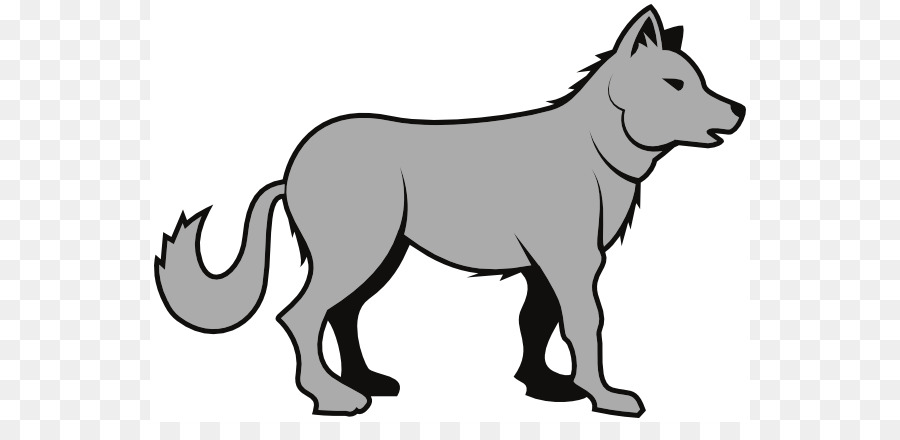 Gray wolf Clip art - Wolf Cliparts png download - 600*422 - Free Transparent Gray Wolf png Download.