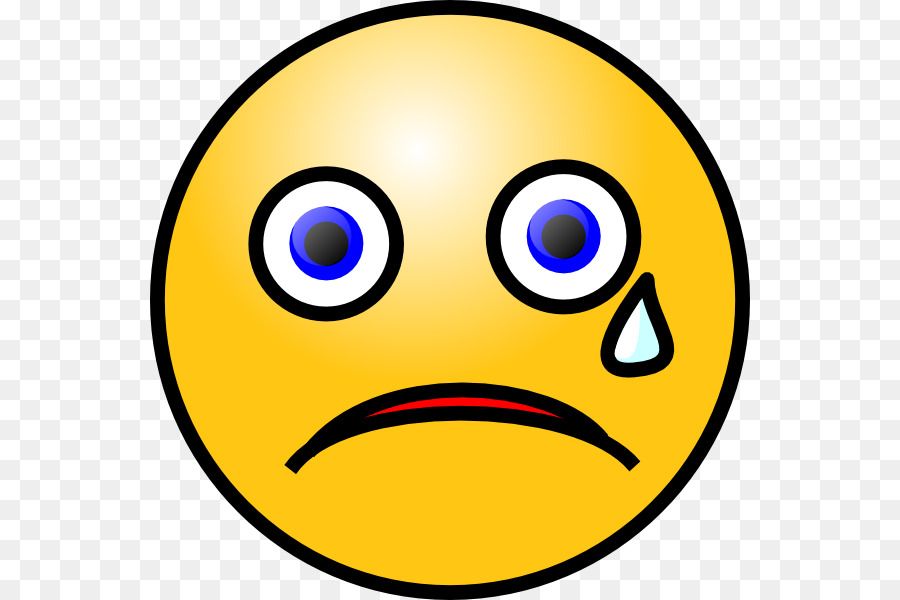 Sadness Smiley Crying Face Clip art - Crying Emoticon Gif png download - 600*600 - Free Transparent Sadness png Download.