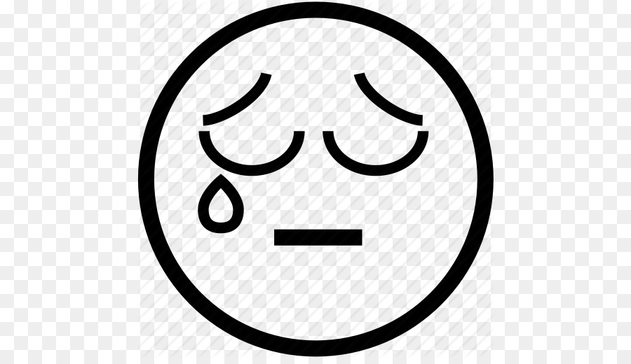 Smiley Sadness Face Clip art - Bladk And White Sad Smiley  Face Symbol png download - 512*512 - Free Transparent Smiley png Download.