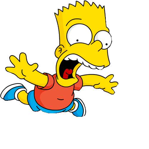Bart Simpson Clipart Black And White - De Bart Simpson Sad - Free  Transparent PNG Clipart Images Download