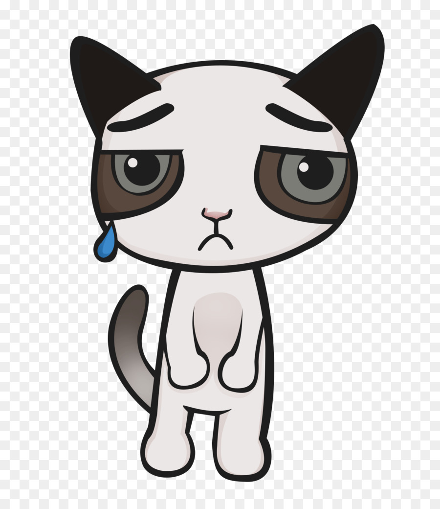 Grumpy Cat Kitten Cat Food Clip art - sad png download - 1399*1600 - Free Transparent Cat png Download.