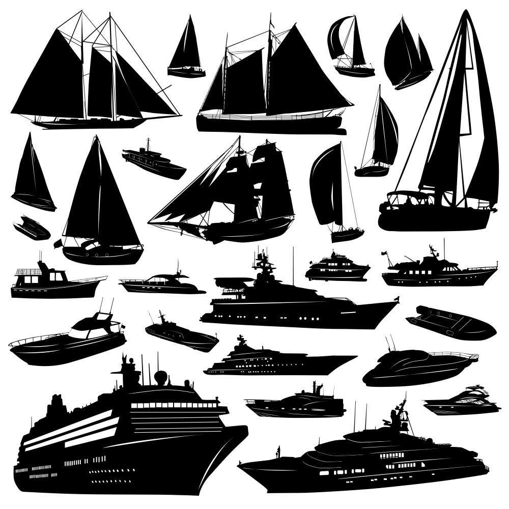 Sailing ship Boat Silhouette - boat png download - 1000*1000 - Free ...