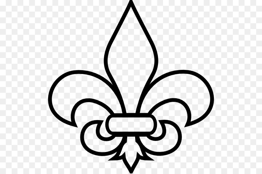 Fleur-de-lis New Orleans Saints Drawing Clip art - flor png download - 570*598 - Free Transparent Fleurdelis png Download.