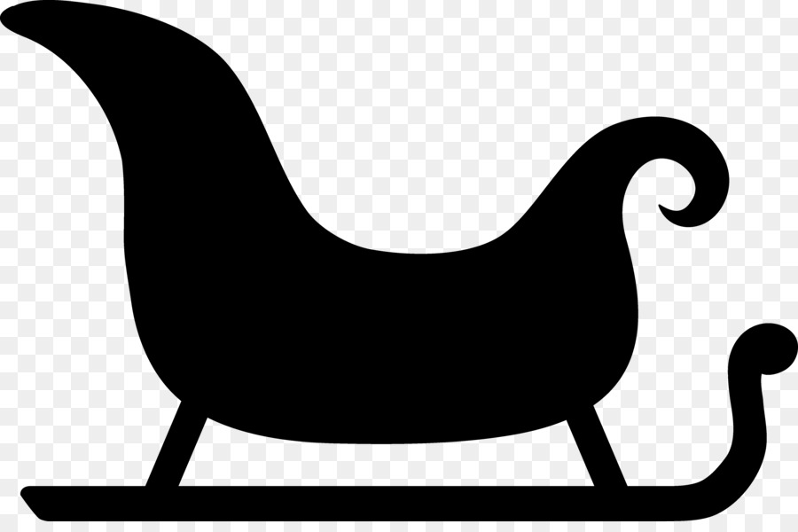 Santa's Sleigh Silhouette