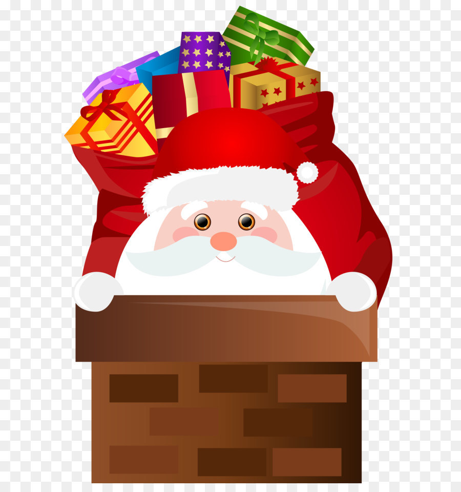 Santa Claus Christmas Clip art - Santa Claus Chimney Transparent PNG Clip Art png download - 5514*8000 - Free Transparent Santa Claus png Download.