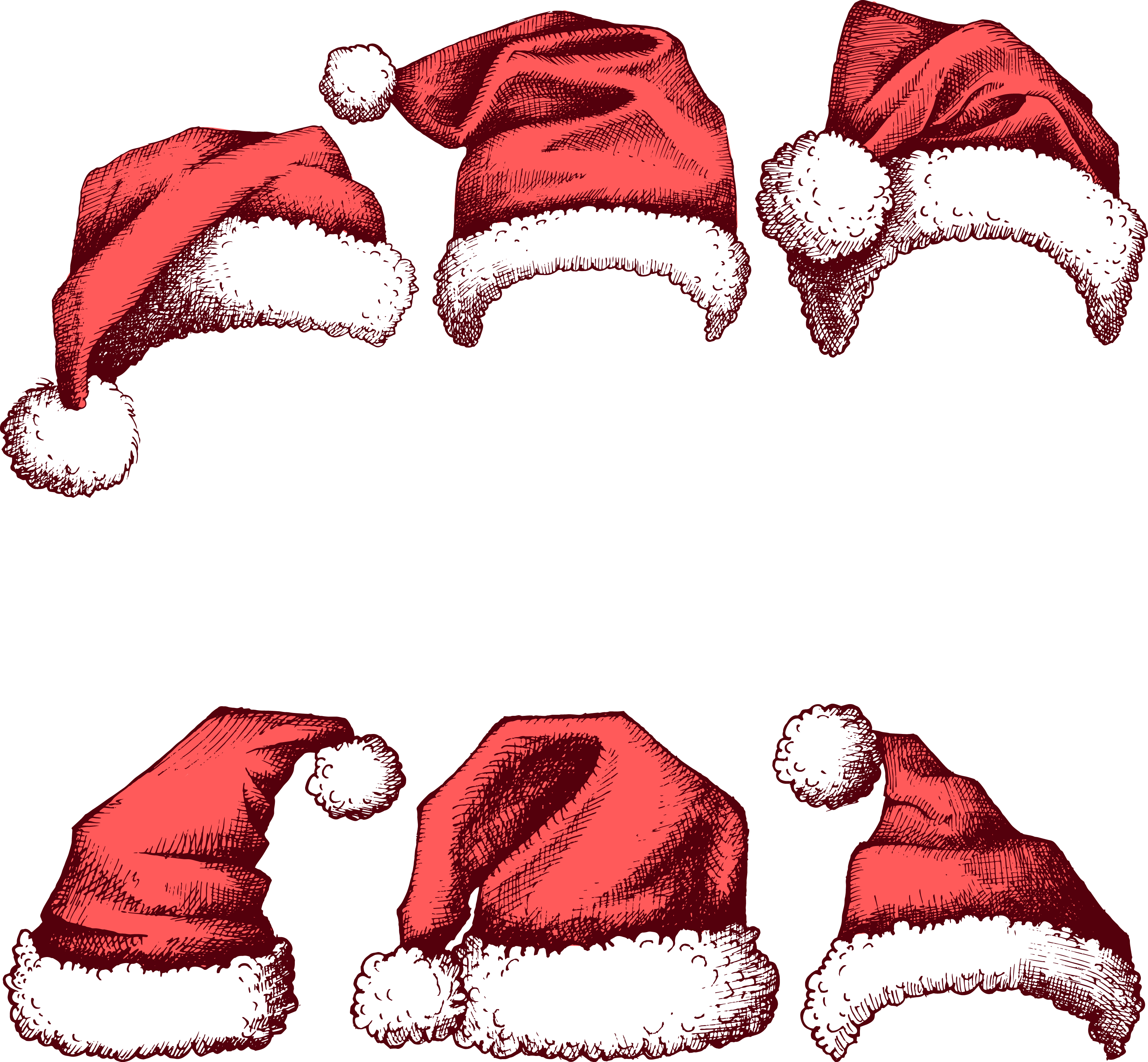 Santa Hat Drawing High-Res Vector Graphic - Getty Images
