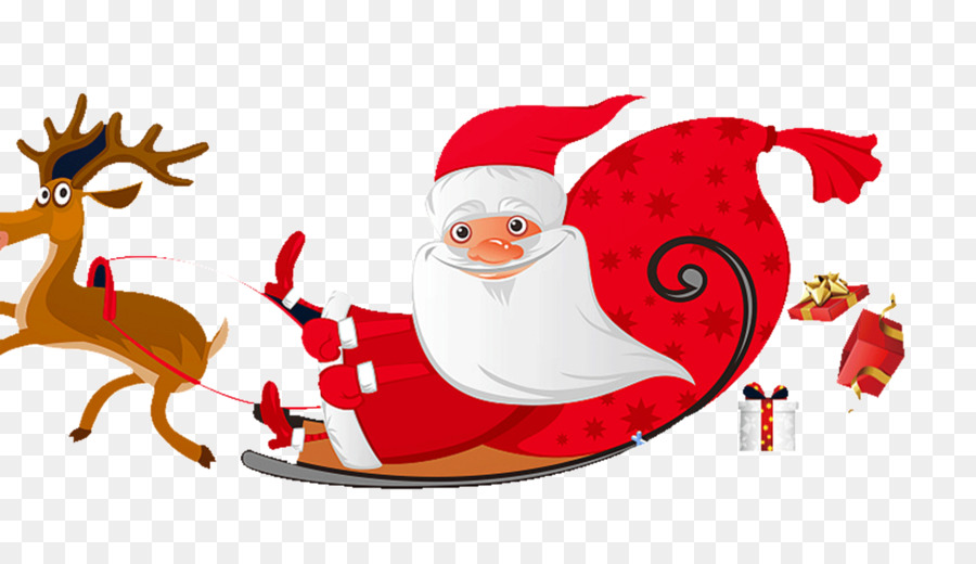 Santa Sleigh Transparent Background