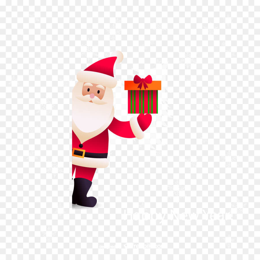 Santa Claus Christmas New Years Day - Take Santa gift background vector material png download - 1667*1667 - Free Transparent Santa Claus png Download.