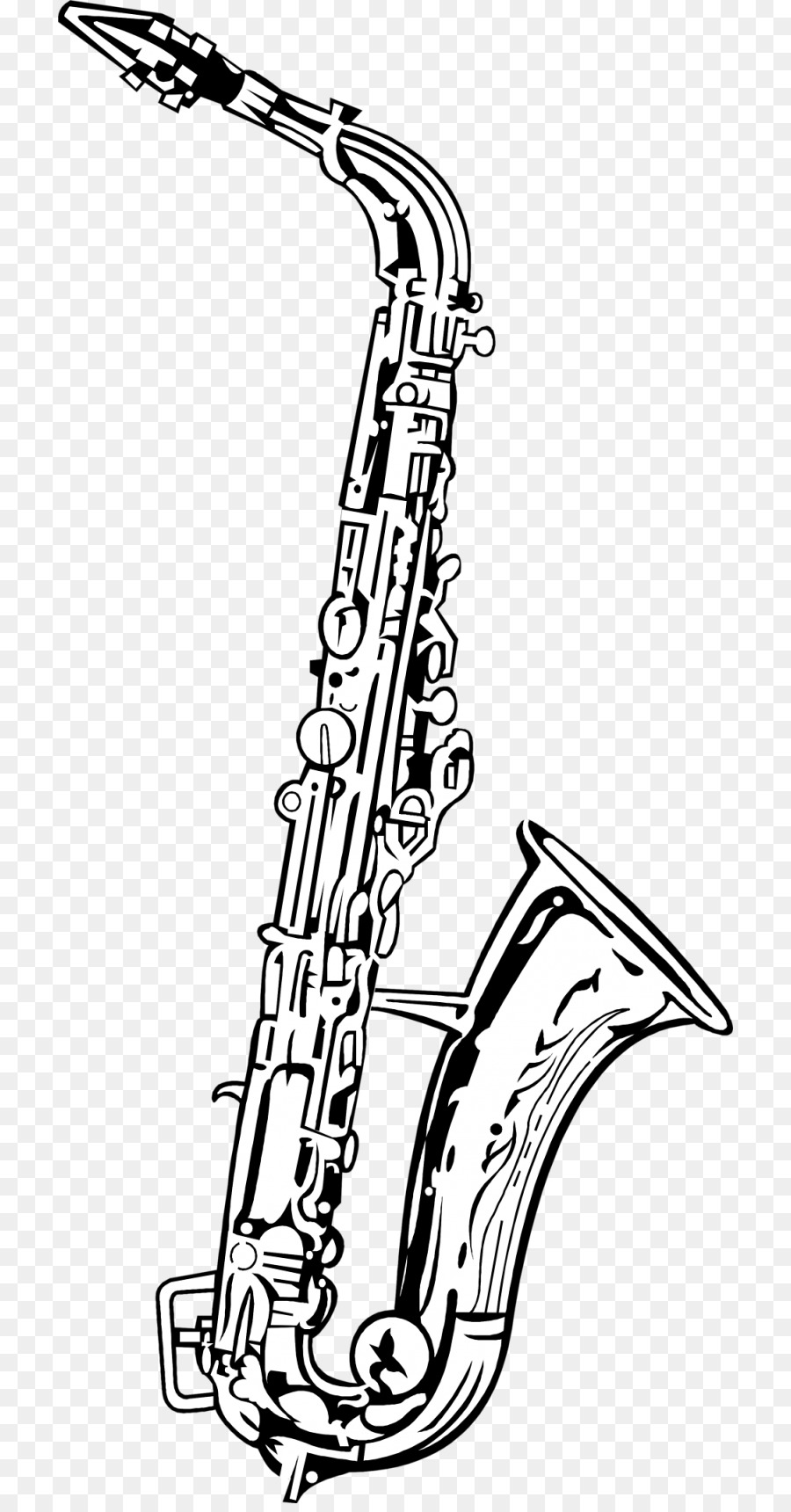 Alto saxophone Drawing Tenor saxophone Clip art - Saxophone png download - 768*1710 - Free Transparent  png Download.