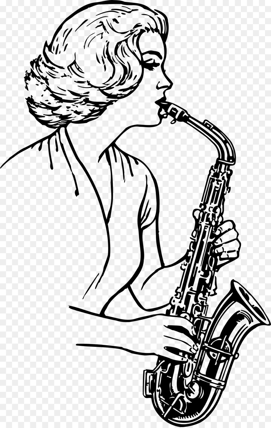 Baritone saxophone Drawing Musical Instruments Clip art - instruments clipart png download - 1524*2400 - Free Transparent  png Download.