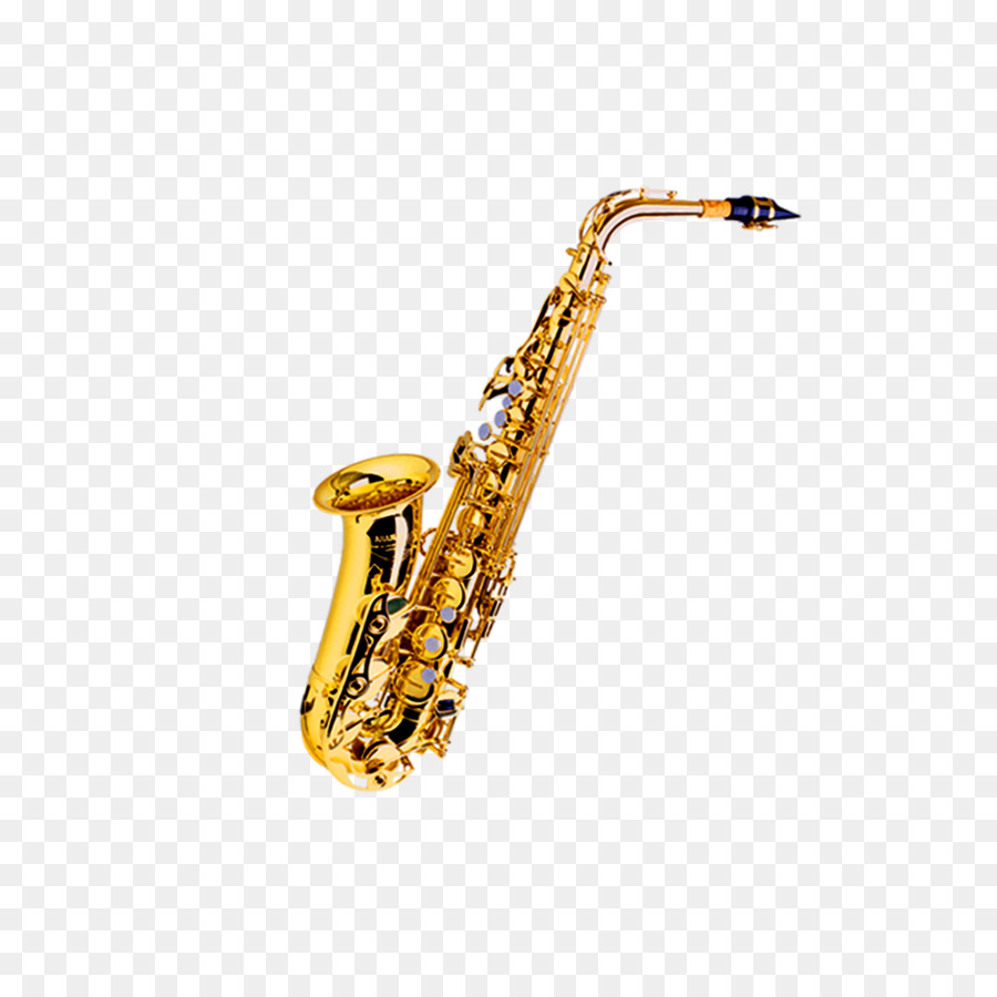 Tenor saxophone Musical instrument - Golden saxophone musical instrument png download - 1000*1000 - Free Transparent  png Download.